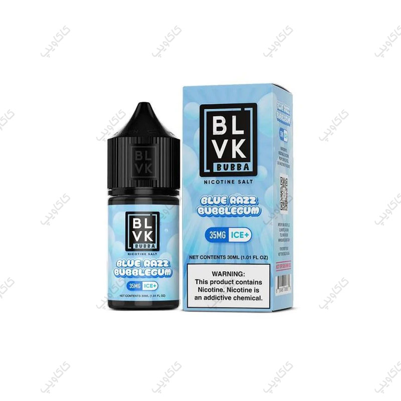 جویس سالت بی ال وی کا طعم آدامس تمشک و یخ BLVK Blue Razz Bubblegum Ice 2