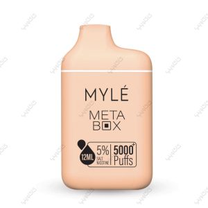 پاد یکبار مصرف ۵ هزار پافی مایلی متاباکس MYLE Meta Box هلو جورجیا